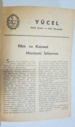 YÜCEL Aylık Sanat ve Fikir Mecmuası, 1947 - 1948, Sayı: 125, 126, 127, 128, 129-130-131, 132, 134, 135, 136, 137, 138, 139, 140 [13 SAYI]