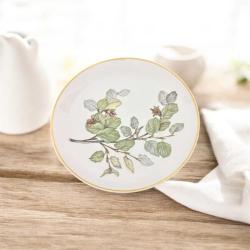 Alman KPM Dekorlu Antika Porselen Tabak