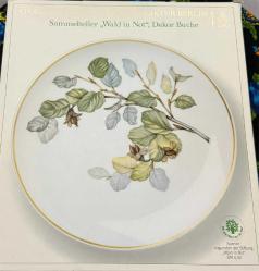 Alman KPM Dekorlu Antika Porselen Tabak