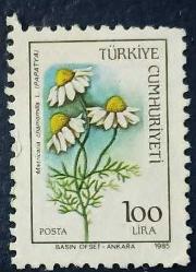 1985 TC Pulu - Çiçekler Serisi - Papatya Damgasız