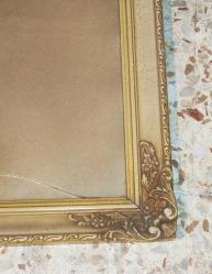 3631-ESKİLERDEN AHŞAP  RESİM/AYNA ÇERÇEVESİ