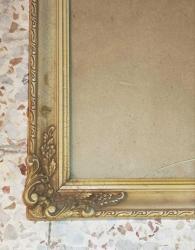 3631-ESKİLERDEN AHŞAP  RESİM/AYNA ÇERÇEVESİ