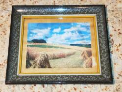 6352-MUHTEŞEM GÜZELLİKDE ESKİLERDEN AHŞAP RESİM/AYNA ÇERÇEVESİ