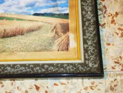 6352-MUHTEŞEM GÜZELLİKDE ESKİLERDEN AHŞAP RESİM/AYNA ÇERÇEVESİ