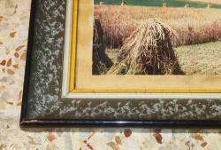 6352-MUHTEŞEM GÜZELLİKDE ESKİLERDEN AHŞAP RESİM/AYNA ÇERÇEVESİ