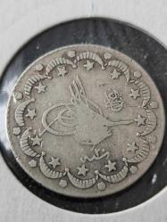 Adbülhamid 1293/20 RR Nadir Gümüş 5 Kuruş