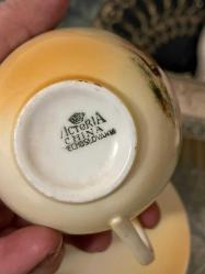 Çekoslovak Victoria duble kahve fincanı