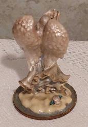 Almanya, Aşk Meleği Temalı Minyatür Heykel. Harika Detaylı İşçilik. Pirinç Döküm Üzeri El Boyamalı (Mineli) Patinalı. 1950-1968'ler. (280 gr/5x8 cm)