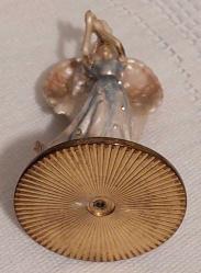 Almanya, Aşk Meleği Temalı Minyatür Heykel. Harika Detaylı İşçilik. Pirinç Döküm Üzeri El Boyamalı (Mineli) Patinalı. 1950-1968'ler. (280 gr/5x8 cm)