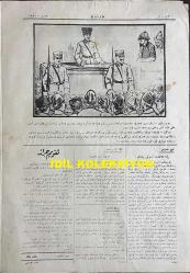 Osmanlıca Karagöz Mizah Dergisi-Gazetesi, Orijinal Dönem Basım, (Ottoman Magazine-Newspaper-Journal Illustré Cara-Gueuz) - 24 Ocak 1923 - Sayı: 1550 - Hicri: 6 Cemaziyelahir 1341 - Rumi: 24 Kanun-i Sani 1339 - Atatürk'ü Tasvir Eden Karikatür: 