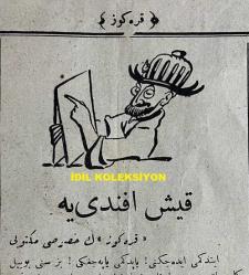 Osmanlıca Karagöz Mizah Dergisi-Gazetesi, Orijinal Dönem Basım, (Ottoman Magazine-Newspaper-Journal Illustré Cara-Gueuz) - 24 Ocak 1923 - Sayı: 1550 - Hicri: 6 Cemaziyelahir 1341 - Rumi: 24 Kanun-i Sani 1339 - Atatürk'ü Tasvir Eden Karikatür: 