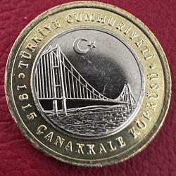 1915 Çanakkale Köprüsü 1 Lira 2022