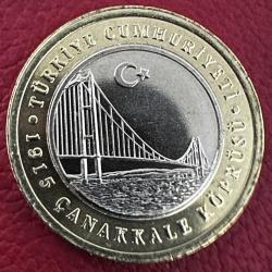 1915 Çanakkale Köprüsü 1 Lira 2022