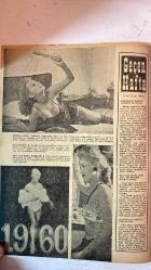 HAFTA DERGİSİ - KAPAK: JAYNE MANSFIELD - 13 OCAK 1960  SAYI: 2  ADNAN MENDERES - SOPHIA LOREN - ANITA - NIXON - KENNEDY - HUMPHREY - BUTLER - NIKITA HRUÇÇEF - MAURICE VAN MOPPÉS - PIERRE KAST - AFİF YESARİ - NURİ SAMİ KORAL  MENDERES ADANA’DA - YILBAŞI GECESİ DOĞANLAR - HAWAI DİLBERLERİ - YILBAŞI VE REGAİP GECESİ BİR ARADA KUTLANDI - SİS - SOPHIA LOREN, EŞİNDEN AYRILIYOR MU? - ÜÇ ÇOCUKLU - YENİ YILI BÖYLE KARŞILADI - AMERİKA’DA BAŞKAN SEÇİMİNE HAZIRLIK - RUS DİKTATÖRÜ YENİ ASYA SEYAHATİNE HAZIRLANIYOR - ALMANYA’DA YAHUDİ DÜŞMANLIĞI - LUVR MÜZESİNDEKİ KADINLARLA ÇEVRİLEN BİR AŞK FİLMİ - KADIN MUSİKİŞİNASLAR - TAM TAKIM EKSİKSİZ 26 SAYFA