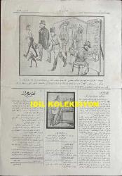 Osmanlıca Karagöz Mizah Dergisi-Gazetesi, Orijinal Dönem Basım, (Ottoman Magazine-Newspaper-Journal Illustré Cara-Gueuz) - 10 Şubat 1923 - Sayı: 1555 - Hicri: 23 Cemaziyelahir 1341 - Rumi: 10 Şubat 1339 - Karikatür: Sulh Kızı Ağlıyor 
