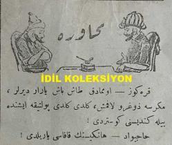 Osmanlıca Karagöz Mizah Dergisi-Gazetesi, Orijinal Dönem Basım, (Ottoman Magazine-Newspaper-Journal Illustré Cara-Gueuz) - 10 Şubat 1923 - Sayı: 1555 - Hicri: 23 Cemaziyelahir 1341 - Rumi: 10 Şubat 1339 - Karikatür: Sulh Kızı Ağlıyor 