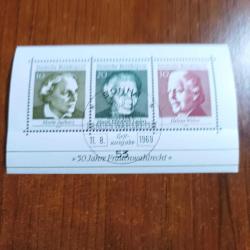 Almanya damgalı bloklar 6 adet