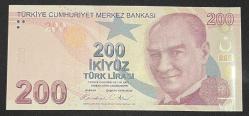 9 EMİSYON 200 TL SERİ J001 744386 ÇİL