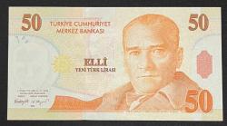 8 EMİSYON 50 YTL SERİ F42 866939 ÇİL