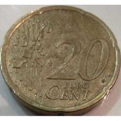 İrlanda 20 Euro cent, 2002 Çil Altı Kondisyon, 