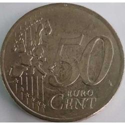 LOT.10 » İtalya 50 Euro cent, 2002 Rönesans Sanatı Temalı, İlk Basım Yılı Orijinal Para