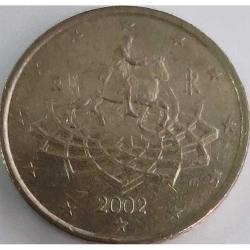 İtalya 50 Euro cent, 2002 Rönesans Sanatı Temalı, İlk Basım Yılı Orijinal Para