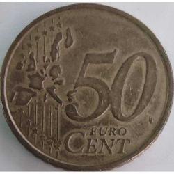 LOT.14 » İtalya 50 Euro cent, 2002 Rönesans Sanatı Temalı, İlk Basım Yılı Orijinal Para