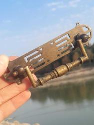 Antika pirinç çekmece kulpu art nouveau