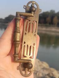 Antika pirinç çekmece kulpu art nouveau