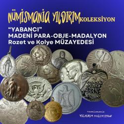 Yabancı Madeni Para-Obje-Madalyon-Kolye ve Rozet
