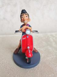 Disney Luca Filmi Ercole Visconti Vespa Figürü