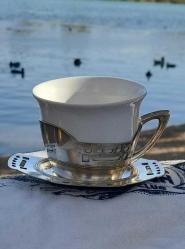 Antika kahve fincan Argentor damgalı