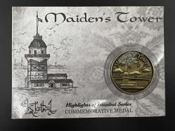 Kız Kulesi Hatıra Madalyonu. Maiden’s Tower İstanbul.