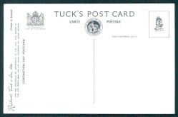 Kraliçe QUEEN ELIZABETH Westminster Manastırı'ndan geçerken resmi geçit Kartpostal İngiltere Basımı TUCK's Postcard
