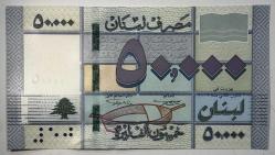 2019 Lübnan 50000 Livres Çil Koleksiyonluk Yabancı Kağıt Para