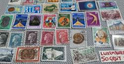 Lüxemburg Lüksemburg Damgalı Pul Lotu 50 Adet / Çeşit  TOplu Pul Koleksiyonu  EKONOMİK FIRSAT PAKETİ