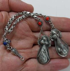 OSMANLI DÖNEMİ ANTİK MUHTEŞEM GÜMÜŞ SARAYSAL TESPİH PÜSKÜLÜ 3EE1A1A PEK ÇIKMAZ