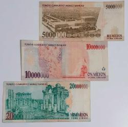 7 Emisyon 5 10 20milyon  3lü Set