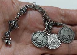 OSMANLI DÖNEMİ ANTİK MUHTEŞEM GÜMÜŞ SARAYSAL TESPİH PÜSKÜLÜ 3EEE1AA PEK ÇIKMAZ