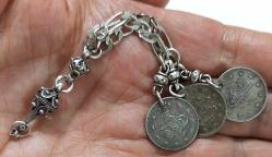 OSMANLI DÖNEMİ ANTİK MUHTEŞEM GÜMÜŞ SARAYSAL TESPİH PÜSKÜLÜ RRRR2AA2 PEK ÇIKMAZ