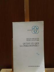 Qu'est-ce que la philosophie? (Felsefe Nedir?)