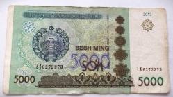 ÖZBEKİSTAN 5000 SOM 2013