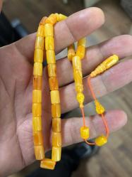 Orijinal eski amerikan Miskevi kapı kulu objeden multikolor katalin tespih