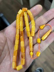 Orijinal eski amerikan Miskevi kapı kulu objeden multikolor katalin tespih