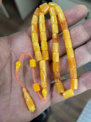 Orijinal eski amerikan Miskevi kapı kulu objeden multikolor katalin tespih