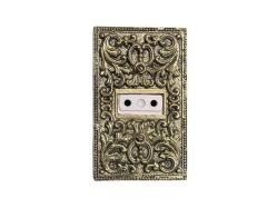 Antika mete bronzdan elektrik prizi - 11 cm 7 cm ölçülerinde.