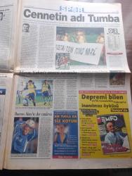 Radikal Gazetesi - Turkish Newspaper - 3 Eylül 1999 - PKK paydos - PKK'nın silahlı mücadele son verdiğini Osman Öcalan açıkladı - Süleyman Demirel'den deprem mektubu - afetten sonrası ilk ders enkazdan yasa çıkıyor - Galatasaray dün gece depremzedeler için PAOK takımı ile karşılaştı fotoğraf - depremde hayatını kaybedenlerin sayısı 14.559'a ulaştı - tarihi kuran ve sakal-ı Şerif kayıp - Yalova'da çadırkentler yine göl oldu - Walt Disney Fantasia'yı yeniden çekiyor - Kenan Evren Paşa yaşıyor netekim - İstanbul valisi Erol Çakır 1 yıldır depreme hazırlanıyoruz dedi - ilk rapor suçlu müteahhit - Veli Göçer tutuklanacak - MHP çeteden rahatsız - bilim yazan Murat Belge - Matrix filmi Beyoğlu Emek  Ve Fitaş sinemasında -  AKUT'a devlet desteği - Fenerbahçeli futbolcu Murat Yakın kaçmamış - Efes Pilsen Panionios dostluk maçı - tarih vakfı'nın yayımladığı bilanço 98 dizisi - Tekmili birden Samuel Beckett - Şimdi de zeka nakli - 9 Eylül 1999 sendromu geliyor - zincirleme sınav kazası -  OHAL