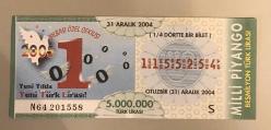 31 ARALIK 2004 MİLLİ PİYANGO ÇEYREK 1155254 D7-1