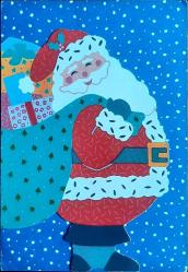 Yeni Yıl Temalı Dönem Yabancı Kartpostal 5