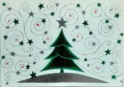 Yeni Yıl Temalı Dönem Yabancı Kartpostal 6